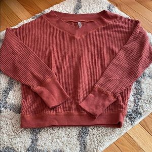 Waffle Knit Top SZ XS